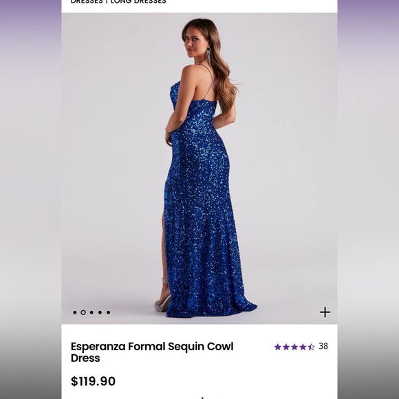 COPY - Formal Sequin Prom Dress - Picture 2 of 6